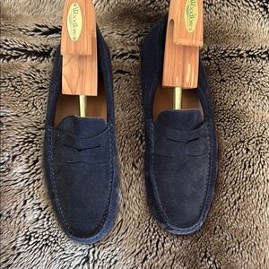 Jack Erwin Men's Suede Loafers - Navy 10/11.5